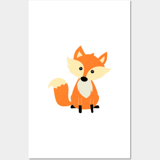 Cute Orange Fox Posters and Art